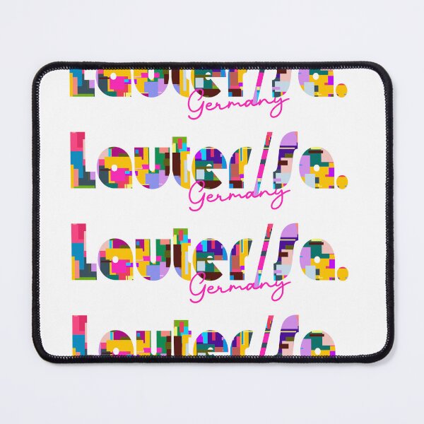 Item preview, Lauter/Sa., Germany, Vibrant Abstract City Typography Art designed and sold by Wanderful-roads.