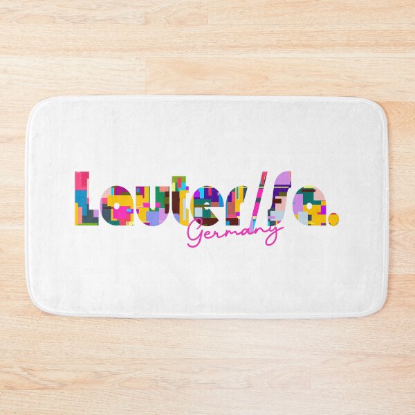 Item preview, Lauter/Sa., Germany, Vibrant Abstract City Typography Art designed and sold by Wanderful-roads.
