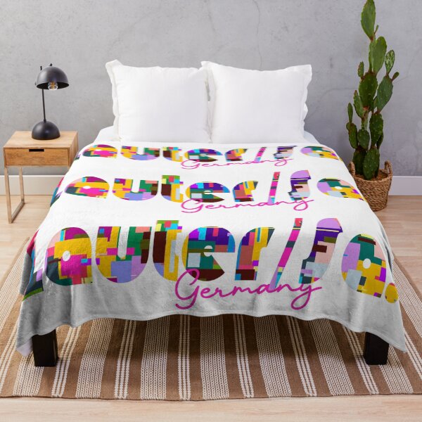 Item preview, Lauter/Sa., Germany, Vibrant Abstract City Typography Art designed and sold by Wanderful-roads.