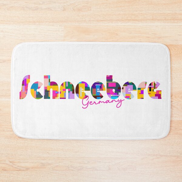 Item preview, Schneeberg, Germany, Vibrant Abstract City Typography Art designed and sold by Wanderful-roads.