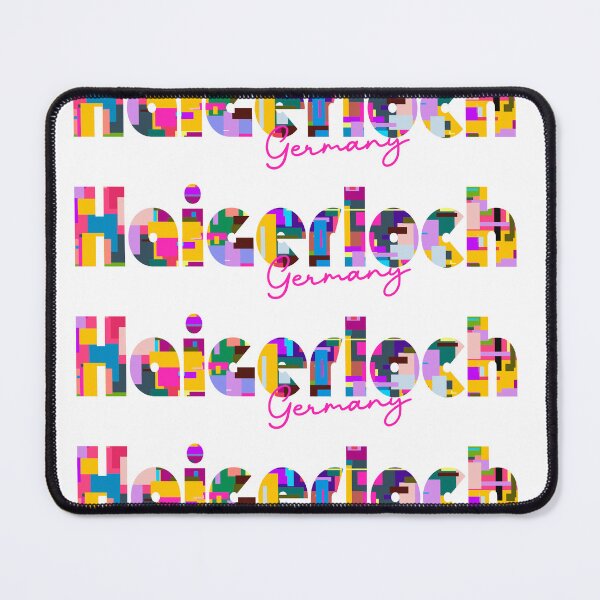 Item preview, Haigerloch, Germany, Vibrant Abstract City Typography Art designed and sold by Wanderful-roads.
