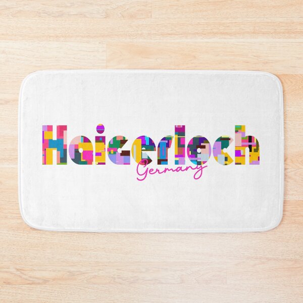 Item preview, Haigerloch, Germany, Vibrant Abstract City Typography Art designed and sold by Wanderful-roads.
