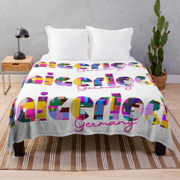 Item preview, Haigerloch, Germany, Vibrant Abstract City Typography Art designed and sold by Wanderful-roads.