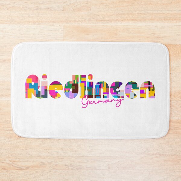 Item preview, Riedlingen, Germany, Vibrant Abstract City Typography Art designed and sold by Wanderful-roads.
