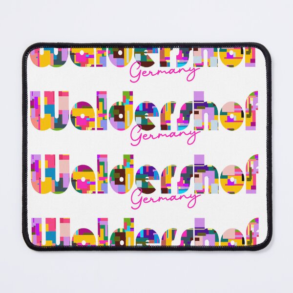 Item preview, Waldershof, Germany, Vibrant Abstract City Typography Art designed and sold by Wanderful-roads.