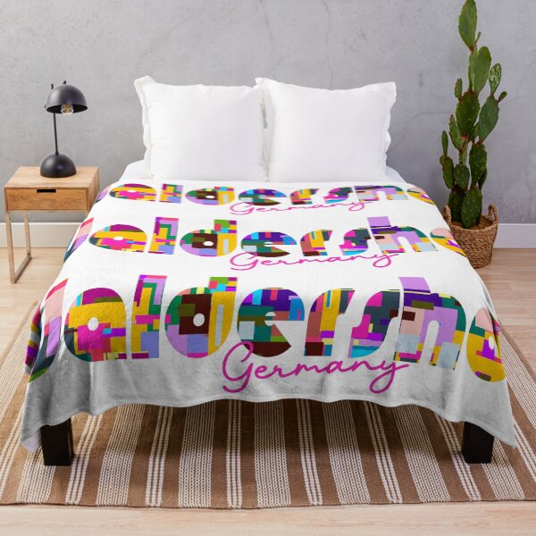 Item preview, Waldershof, Germany, Vibrant Abstract City Typography Art designed and sold by Wanderful-roads.