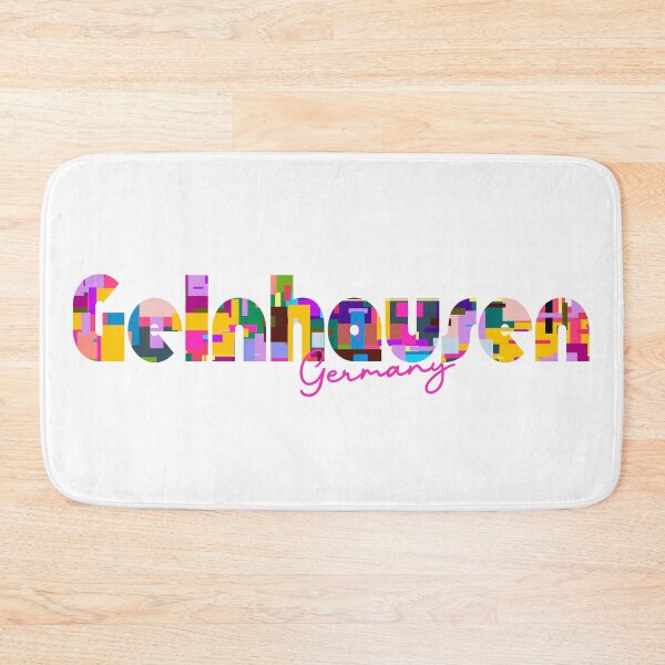 Item preview, Gelnhausen, Germany, Vibrant Abstract City Typography Art designed and sold by Wanderful-roads.
