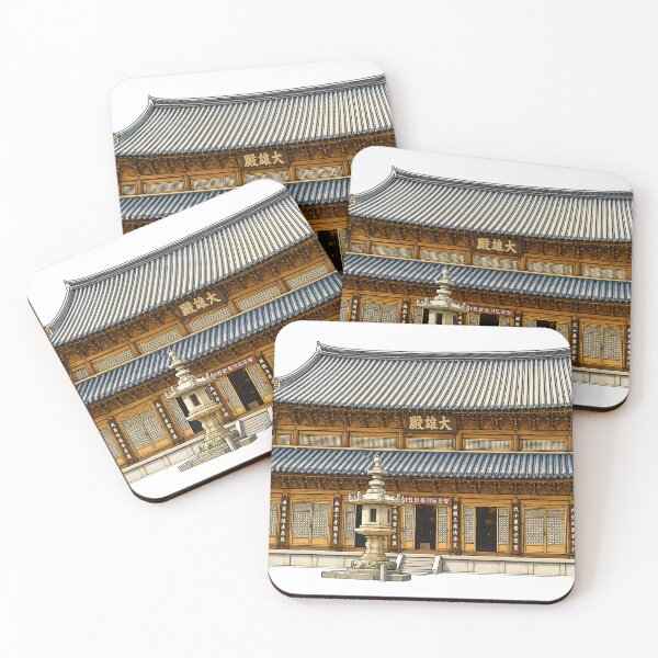 Item preview, Photonuri Beautiful Korean Temple Traditional Hanok House Art designed and sold by photonuri.