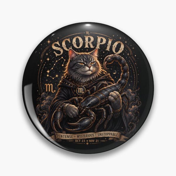 Item preview, scorpio Cat Zodiac Art | Mystical Astrology Cat Illustration designed and sold by Siti Hoiriyah.
