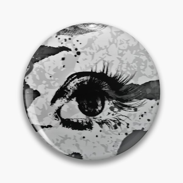 Item preview, eye on graffiti wall with rose abstract frutiger metro design designed and sold by meuliasshop.