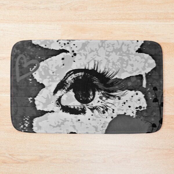 Item preview, eye on graffiti wall with rose abstract frutiger metro design designed and sold by meuliasshop.