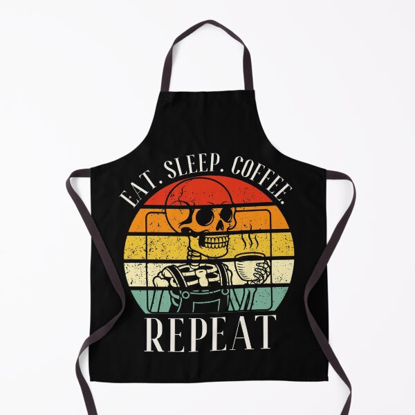 Item preview, Eat. Sleep. Coffee. Repeat Skeleton Design designed and sold by OldSkullDesigns.