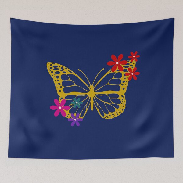 Item preview, Golden Butterfly Floral Pop Art Graphic designed and sold by SeJaa.