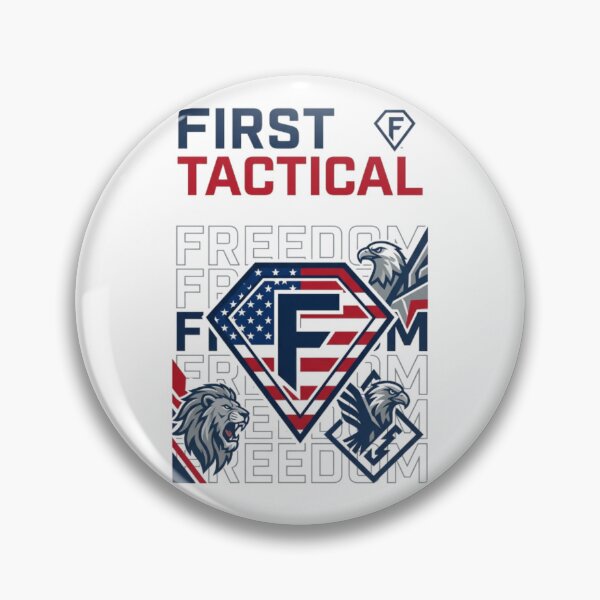 Item preview, First Tactical Collage – Patriotic Freedom Graphic Tee designed and sold by Artify24.