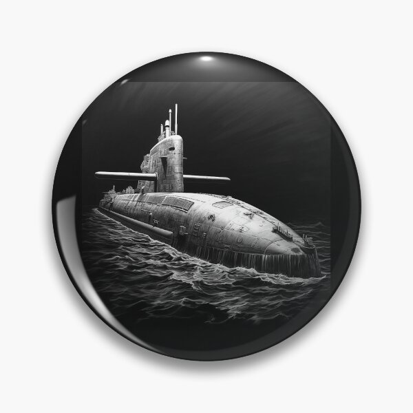 Artikelvorschau, Schwarz-Weiß-Kunst: Militär-U-Boote und Ozean entworfen und verkauft von inkoutninja.