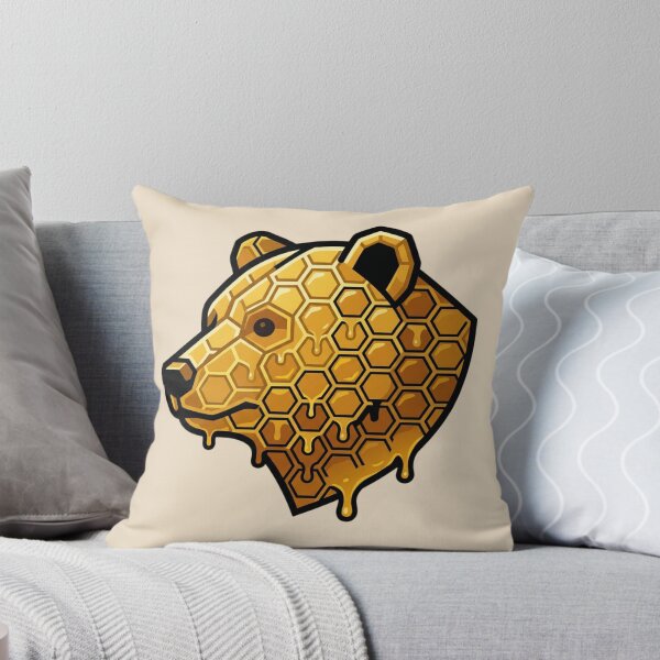 Item preview, Honeycomb Bear Golden Pattern Animal designed and sold by CiprianBt.