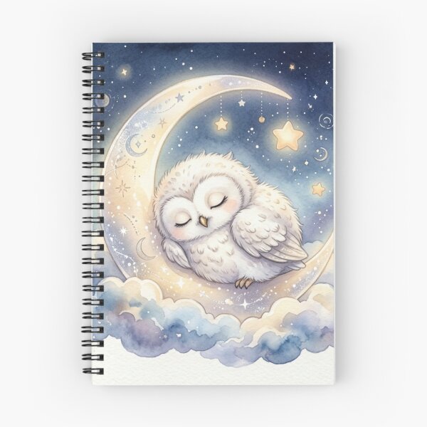 Item preview, sleeping baby owl designed and sold by veynorastudio.