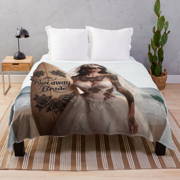 Item preview, Gothic Party Bride Wood Surfboard designed and sold by Voodoo Store Paranormal Collections.