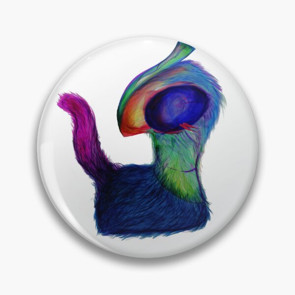 Item preview, Colorful Abstract Furry Creature Rainbow Cat designed and sold by davidmalec.