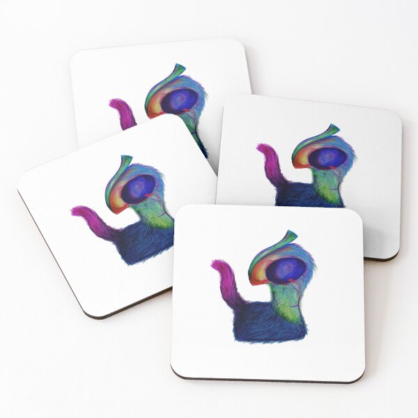 Item preview, Colorful Abstract Furry Creature Rainbow Cat designed and sold by davidmalec.
