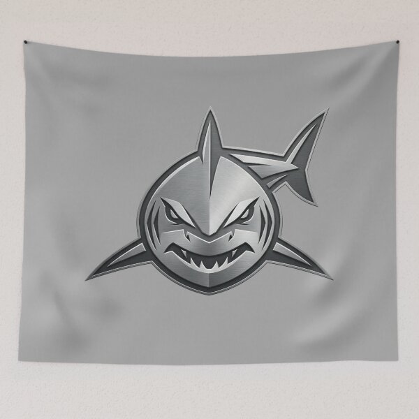 Item preview, Steel Shark Minimal Metal Predator designed and sold by CiprianBt.