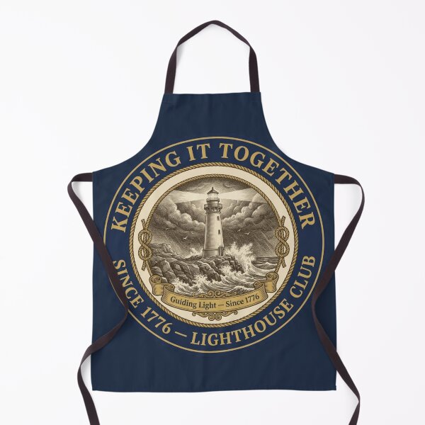 Item preview, Keeping It Together Since 1776 Lighthouse Badge designed and sold by CalmCapy Co.