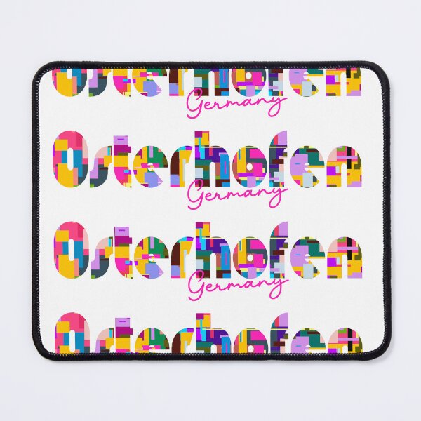Item preview, Osterhofen, Germany, Vibrant Abstract City Typography Art designed and sold by Wanderful-roads.