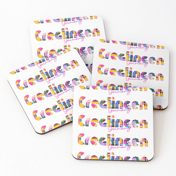 Item preview, Creglingen, Germany, Vibrant Abstract City Typography Art designed and sold by Wanderful-roads.