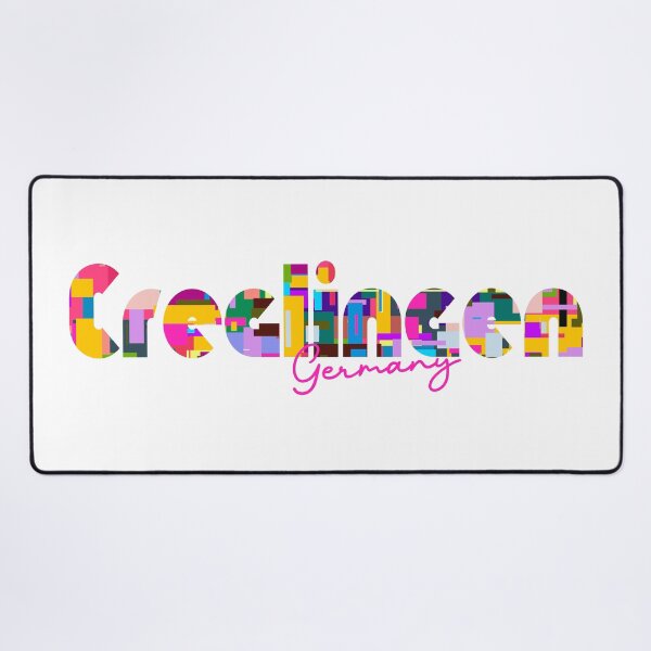 Item preview, Creglingen, Germany, Vibrant Abstract City Typography Art designed and sold by Wanderful-roads.