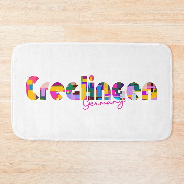 Item preview, Creglingen, Germany, Vibrant Abstract City Typography Art designed and sold by Wanderful-roads.