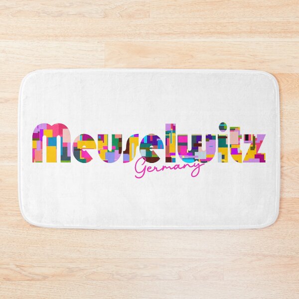 Item preview, Meuselwitz, Germany, Vibrant Abstract City Typography Art designed and sold by Wanderful-roads.