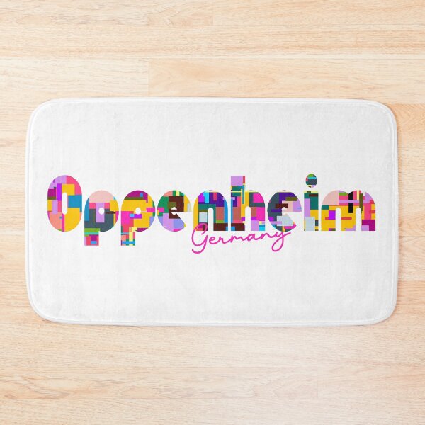 Item preview, Oppenheim, Germany, Vibrant Abstract City Typography Art designed and sold by Wanderful-roads.