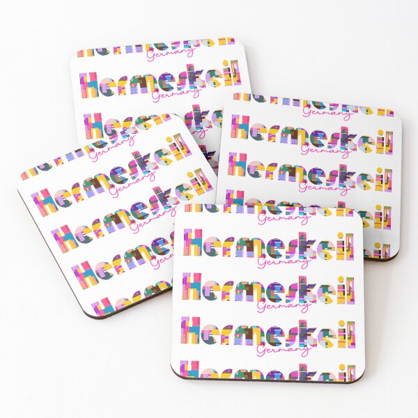 Item preview, Hermeskeil, Germany, Vibrant Abstract City Typography Art designed and sold by Wanderful-roads.