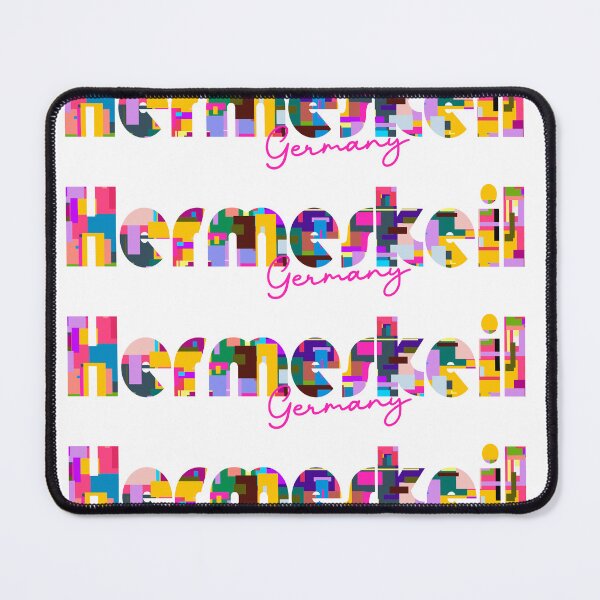 Item preview, Hermeskeil, Germany, Vibrant Abstract City Typography Art designed and sold by Wanderful-roads.