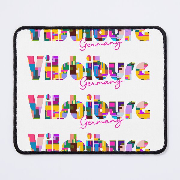 Item preview, Vilsbiburg, Germany, Vibrant Abstract City Typography Art designed and sold by Wanderful-roads.