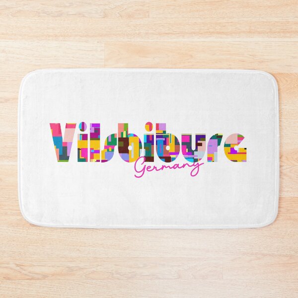 Item preview, Vilsbiburg, Germany, Vibrant Abstract City Typography Art designed and sold by Wanderful-roads.