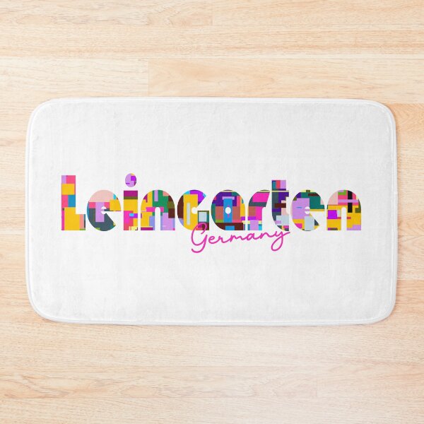 Item preview, Leingarten, Germany, Vibrant Abstract City Typography Art designed and sold by Wanderful-roads.