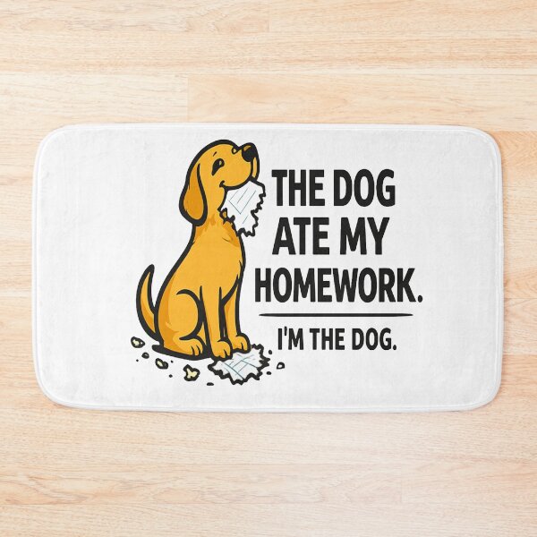 Item preview, The Dog Ate My Homework I'm The Dog | Funny Dog Meme Sticker designed and sold by Lovestickerco.