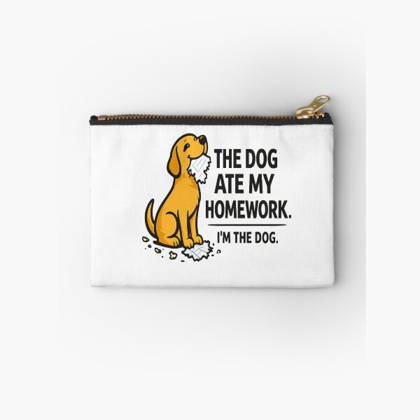 Item preview, The Dog Ate My Homework I'm The Dog | Funny Dog Meme Sticker designed and sold by Lovestickerco.