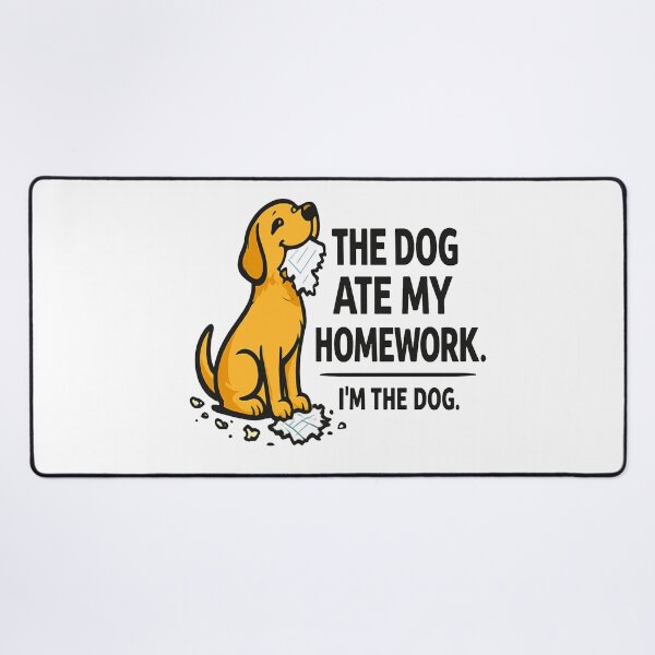 Item preview, The Dog Ate My Homework I'm The Dog | Funny Dog Meme Sticker designed and sold by Lovestickerco.
