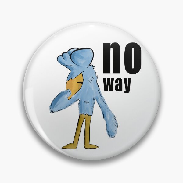 Item preview, No Way Funny Shy Blue Bird Cartoon designed and sold by davidmalec.
