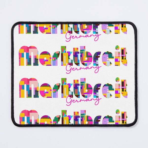 Item preview, Marktbreit, Germany, Vibrant Abstract City Typography Art designed and sold by Wanderful-roads.