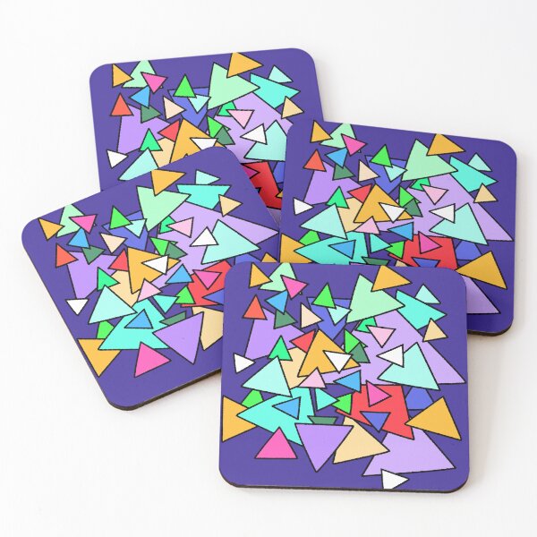 Item preview, Colorful Overlapping Triangles Abstract Art designed and sold by ubborn.
