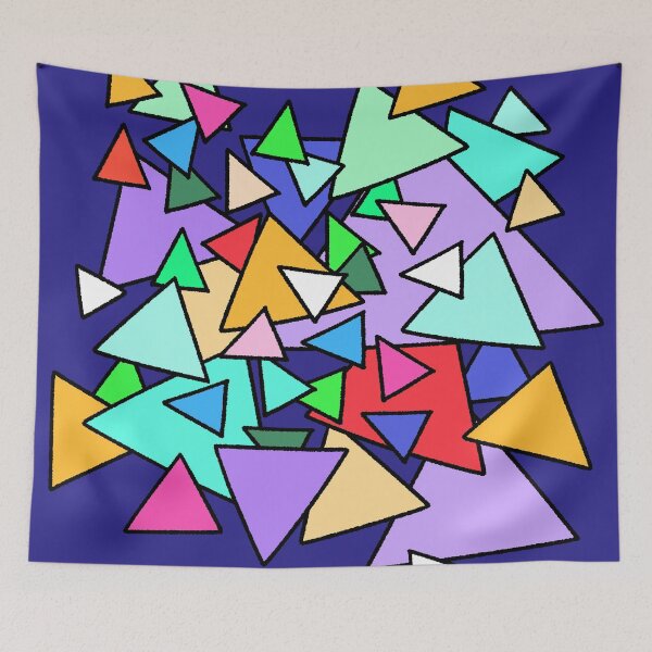 Item preview, Colorful Overlapping Triangles Abstract Art designed and sold by ubborn.