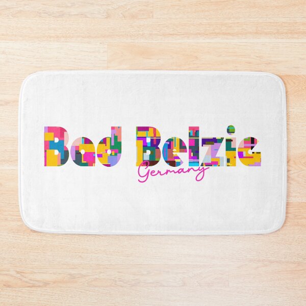Item preview, Bad Belzig, Germany, Vibrant Abstract City Typography Art designed and sold by Wanderful-roads.
