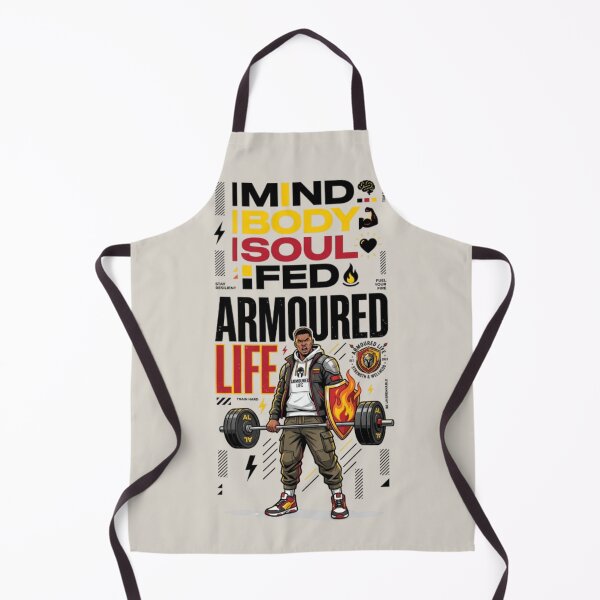 Item preview, Armoured Life Collage – Minimalist Mind Body Soul Graphic Tee designed and sold by Artify24.
