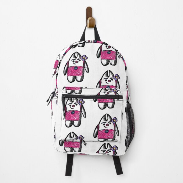 Item preview, Cute Bunny Girl Pink Dress Flower Doodle designed and sold by davidmalec.