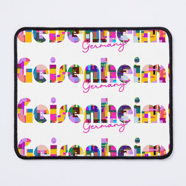 Item preview, Geisenheim, Germany, Vibrant Abstract City Typography Art designed and sold by Wanderful-roads.
