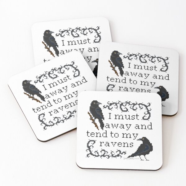 Item preview, I Must Away and Tend to My Ravens designed and sold by SparklesMakesStudio.