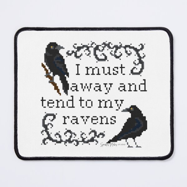Item preview, I Must Away and Tend to My Ravens designed and sold by SparklesMakesStudio.